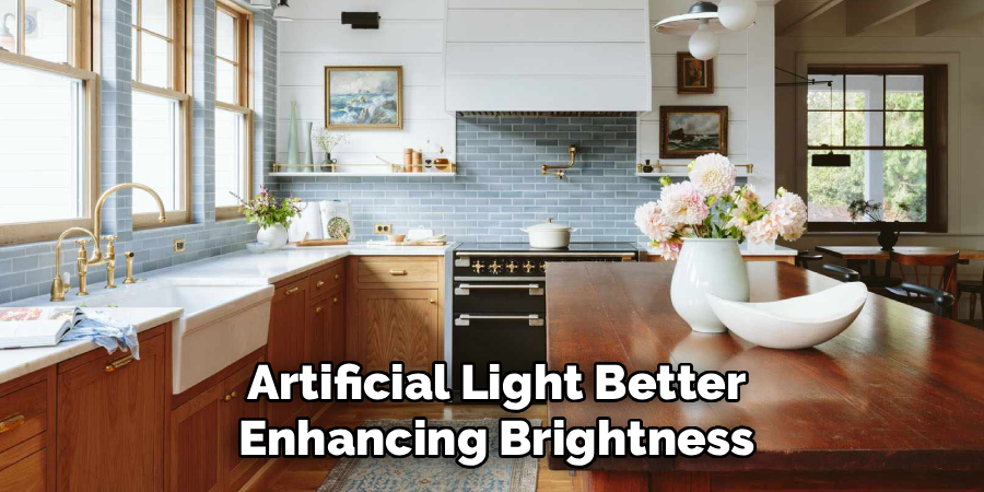 Artificial Light Better Enhancing Brightness