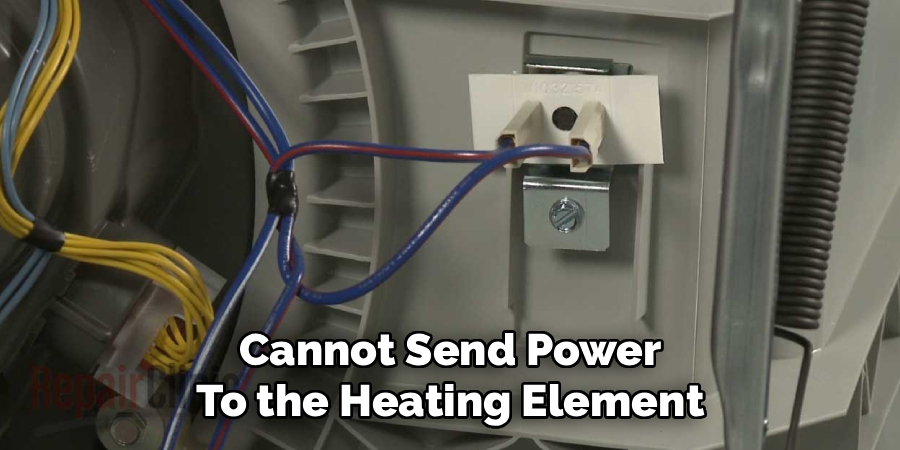Cannot Send Power
To the Heating Element