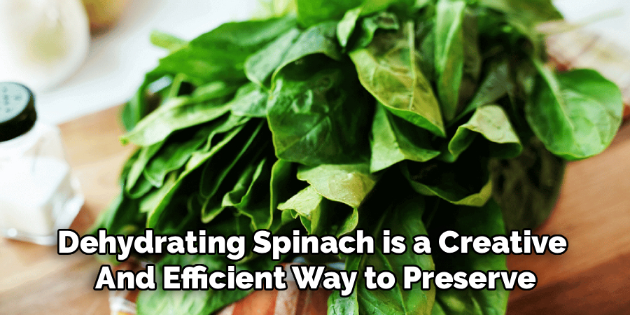 Dehydrating Spinach is a Creative 
And Efficient Way to Preserve