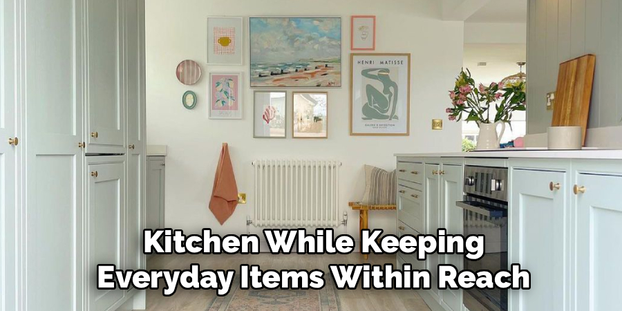 Kitchen While Keeping Everyday Items Within Reach