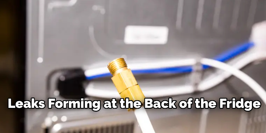 Leaks Forming at the Back of the Fridge