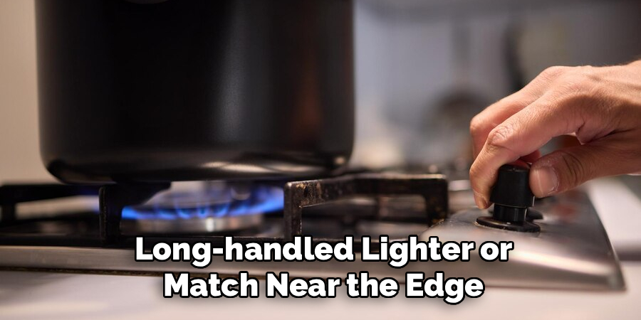 Long-handled Lighter or Match Near the Edge