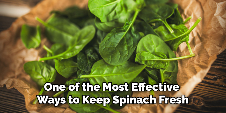 One of the Most Effective 
Ways to Keep Spinach Fresh