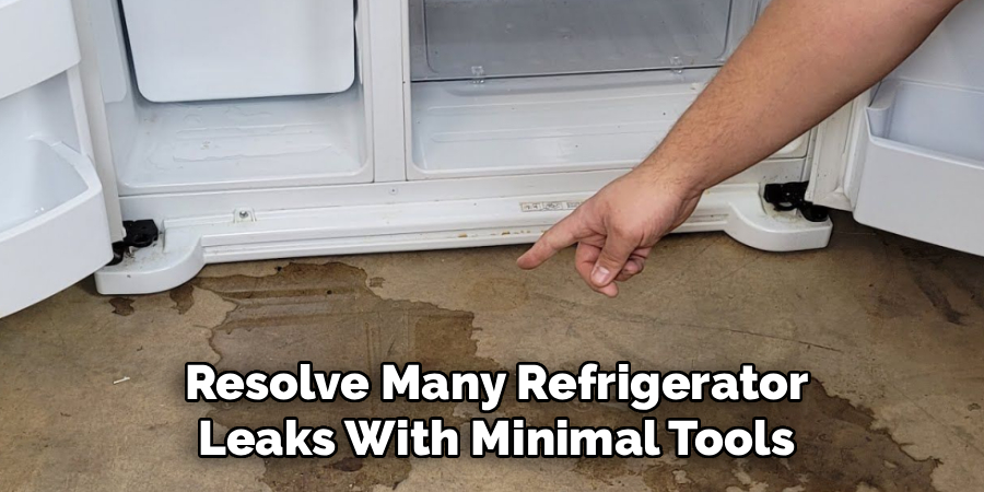 Resolve Many Refrigerator Leaks With Minimal Tools
