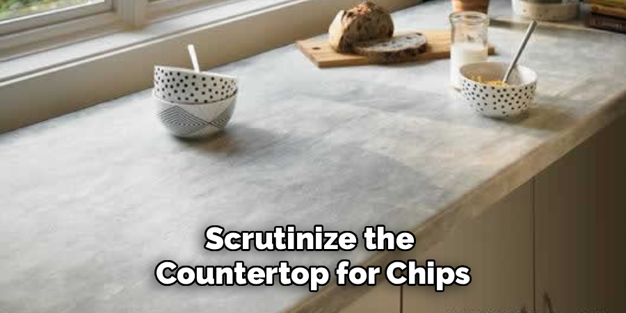 Scrutinize the 
Countertop for Chips