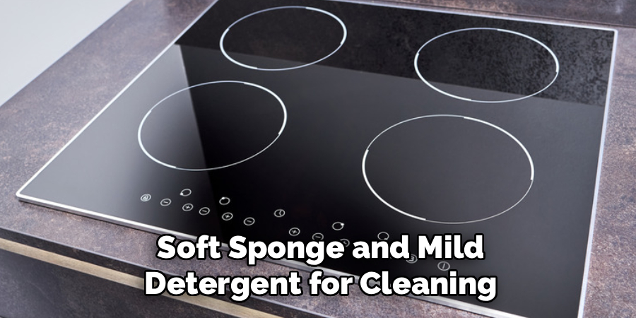 Soft Sponge and Mild Detergent for Cleaning