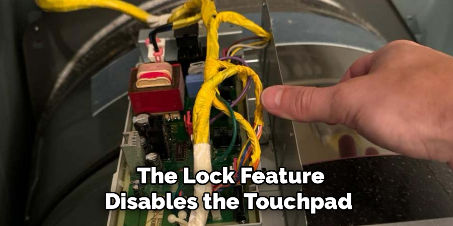 The Lock Feature Disables the Touchpad