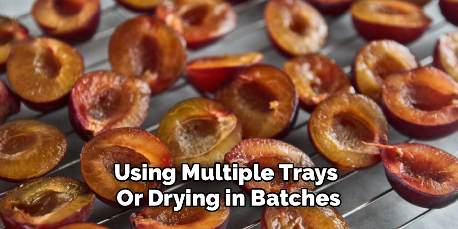 
Using Multiple Trays 
Or Drying in Batches