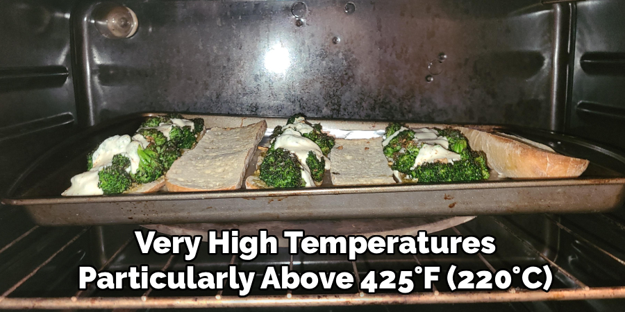 Very High Temperatures Particularly Above 425°F (220°C)